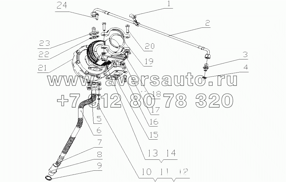A64YA-1118000/01 Турбонагнетатель в сборе