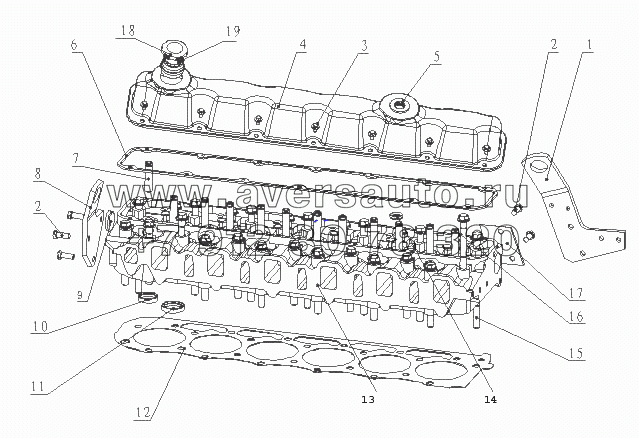 G5A00-1003000/03 Головка цилиндров и ее крышка в сборе