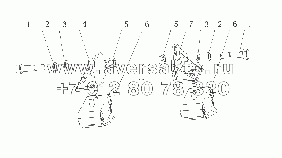 160-1001000/01 Подвеска двигателя в сборе