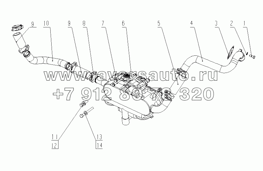 237-1013000 Маслоохладитель в сборе