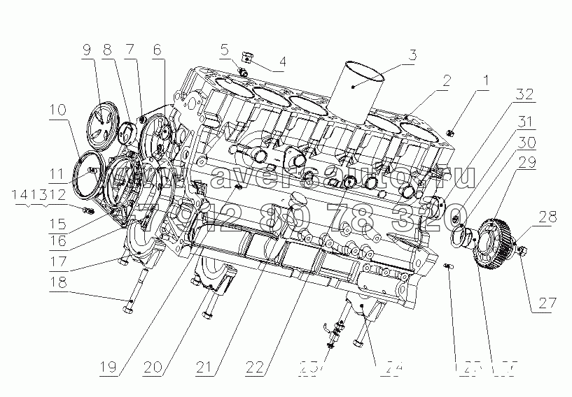 G4700-1002010 Часть блока цилиндров