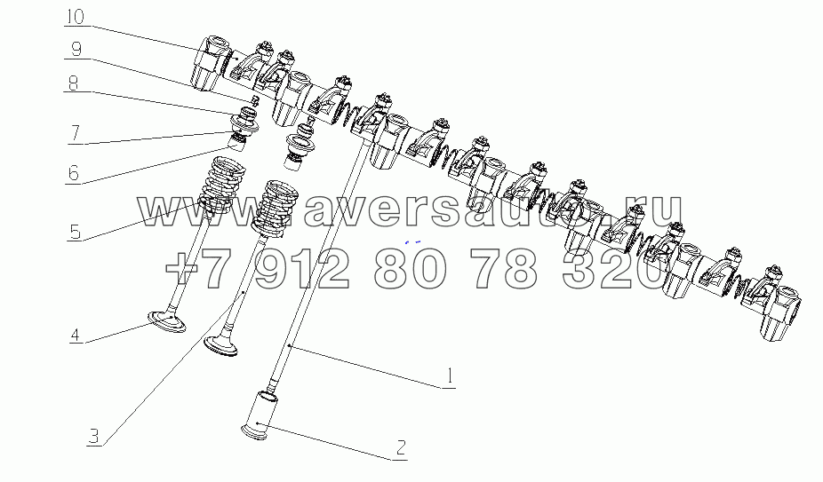 150-1007000 Механизм управления клапанами