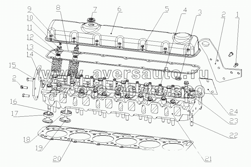 G5900-1003000/04 Головка цилиндров и крышка головки цилиндров в сборе