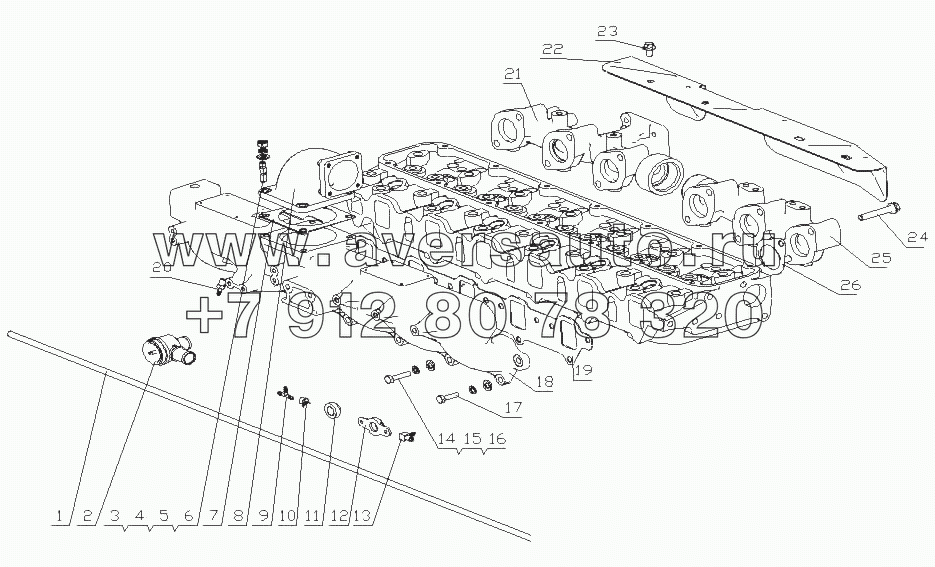 G690H-1008000/02 Трубка впускная и выпускная