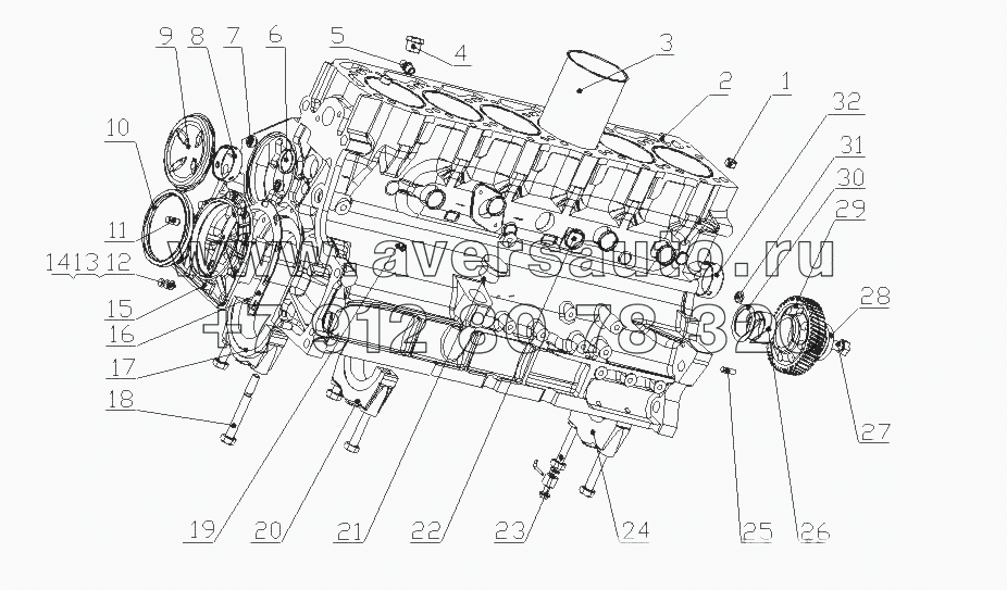 G4700-1002010 Часть блока цилиндров