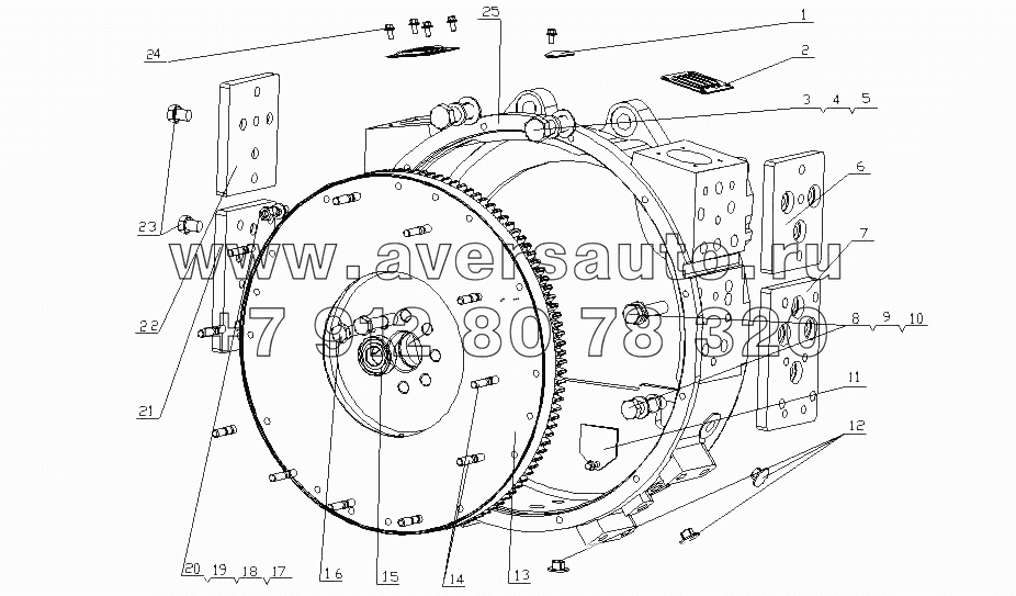 G44HX-1600000 Механизм выходной мощности в сборе