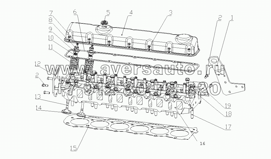 G64HA-1003000 Головка цилиндров и крышка головки цилиндров в сборе