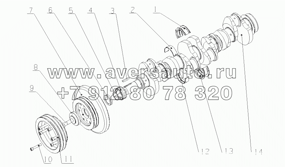 G47HF-1005000 Амортизатор коленчатого вала в сборе