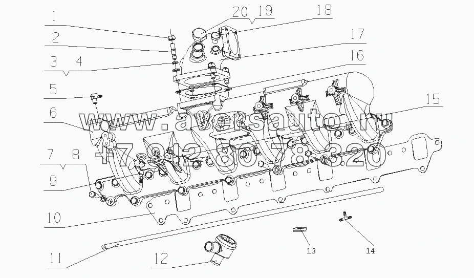 G3900-1008010 Части впускного и выпускного коллектора