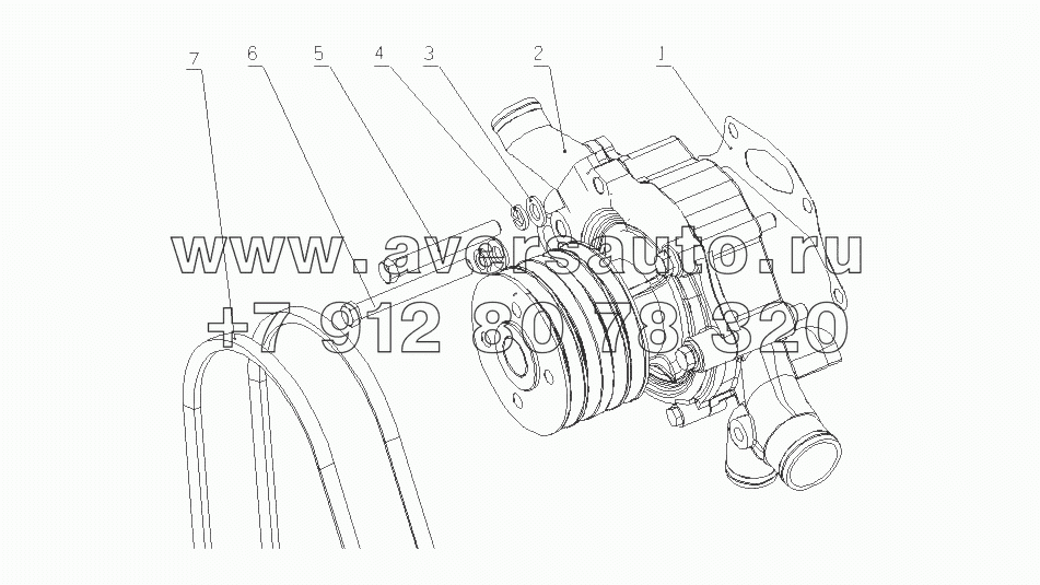 G4606-1307000/07 Водный насос в сборе