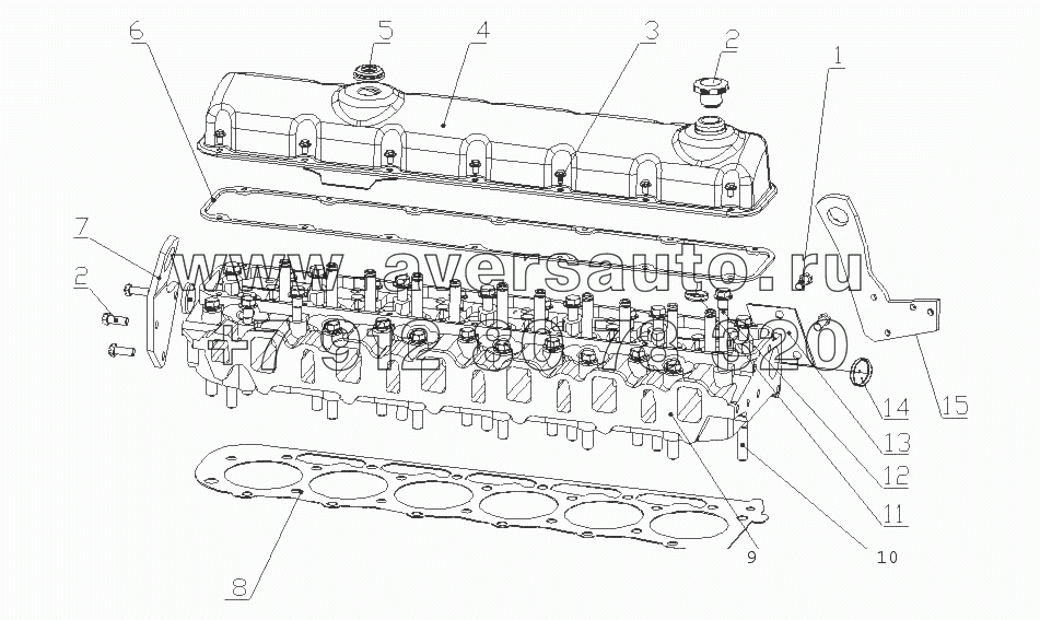 G5800-1003000A/01 Головка цилиндров и ее крышка в сборе