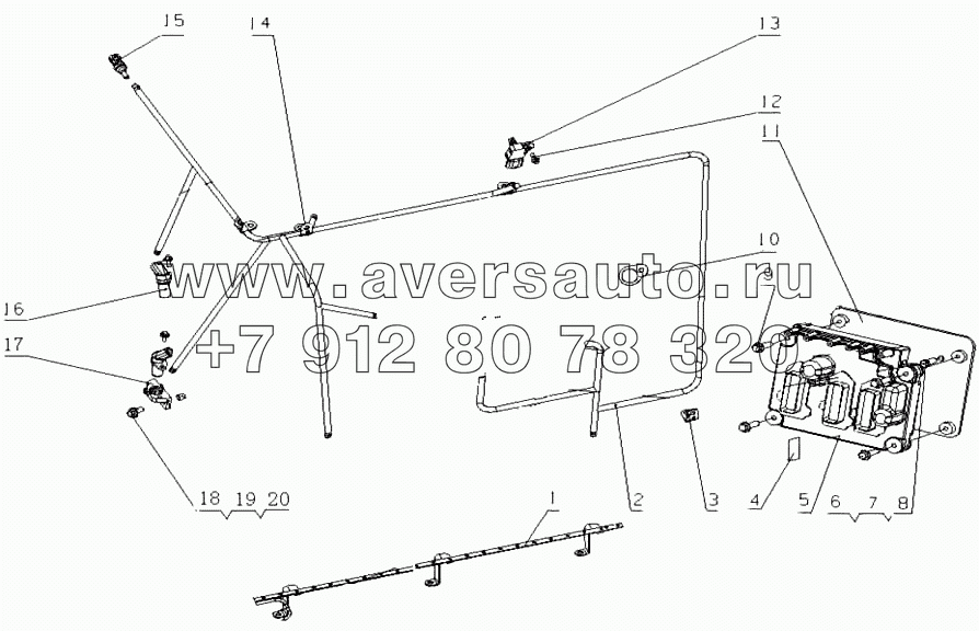 G65QA-3823000/09 Контролирующая система в сборе