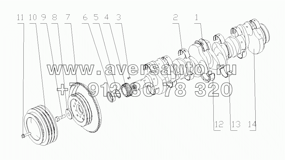 G60QA-1005000/02 Амортизатор коленчатого вала в сборе