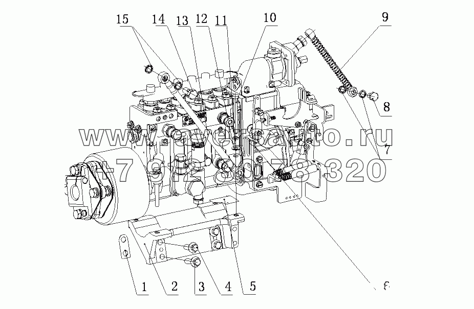 J49D1-1111000 Топливный насос высокого давления в сборе