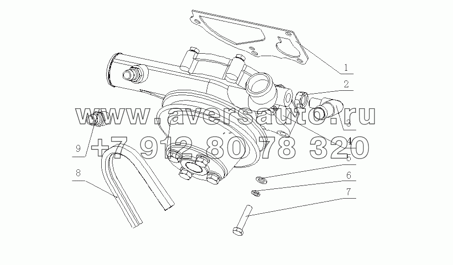 J47D3-1307000 Водный насос в сборе