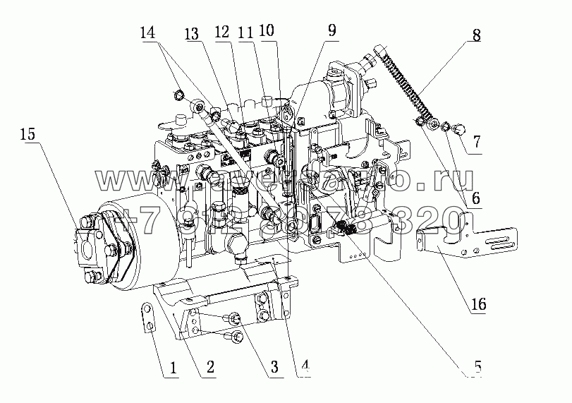 J41D7-1111000/02 Топливный насос высокого давления в сборе