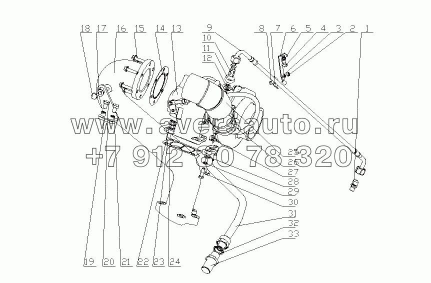 J41D7-1118000/02 Турбонагнетатель в сборе