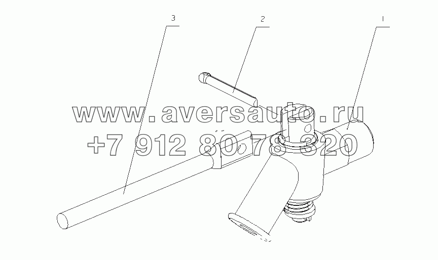 631-1305000/05 Сливной кран в сборе