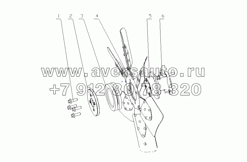 J4101-1308000/04 Вентилятор в сборе
