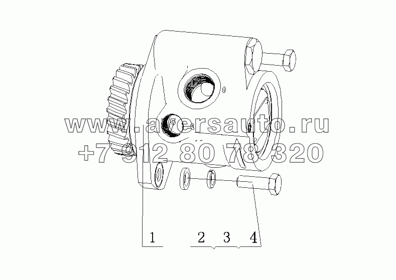 J41D1-3407000/04 Насос рулевого механизма в сборе