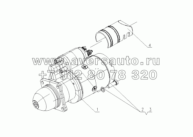 630-3708000/05 Стартер в сборе