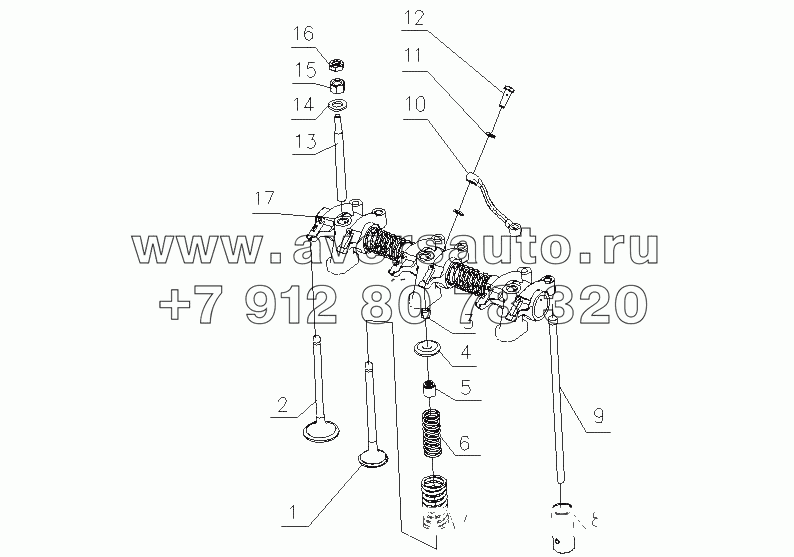 J3200-1007000/06 Кулак клапана в сборе