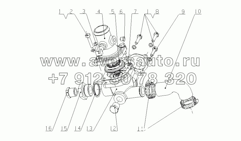 J42SB-1306000 Термостат в сборе