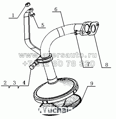 J4090-1010000/02 Сетчатый масляный фильтр в сборе