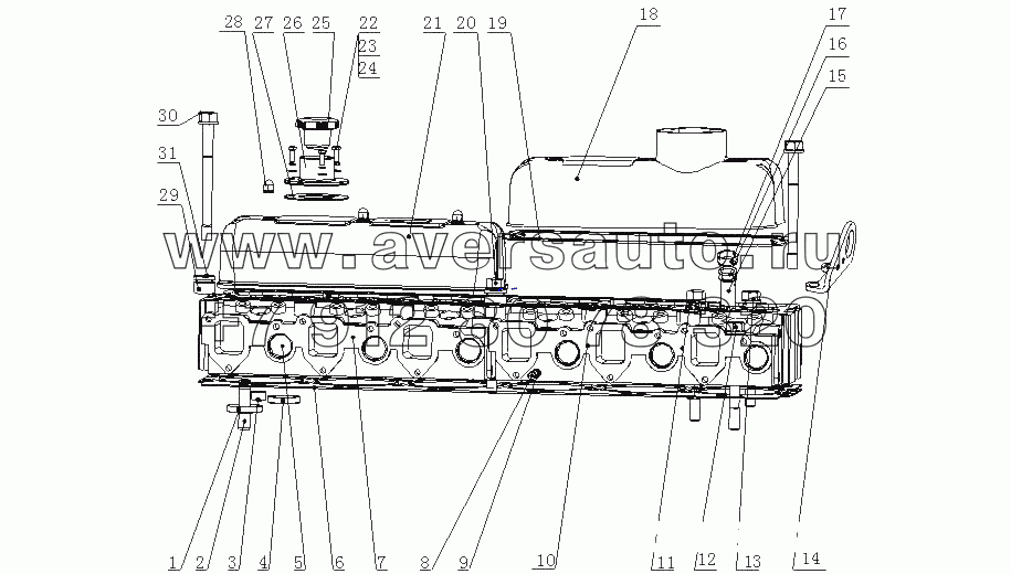 J42KG-1003000/03 Головка цилиндров и крышка головки цилиндров в сборе