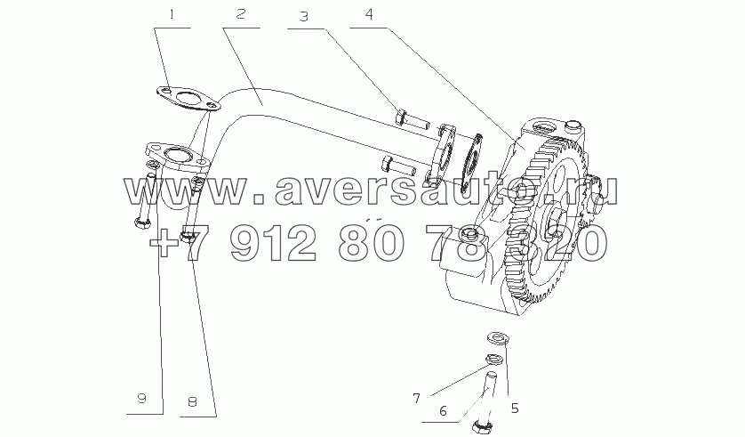 L3000-1011000/04 Масляный насос в сборе