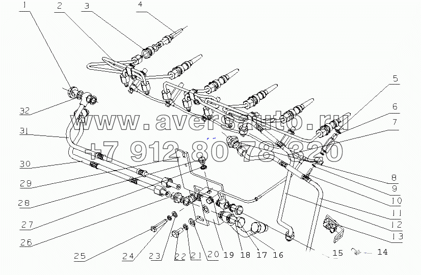 L36MA-1104000 Топливопровод в сборе