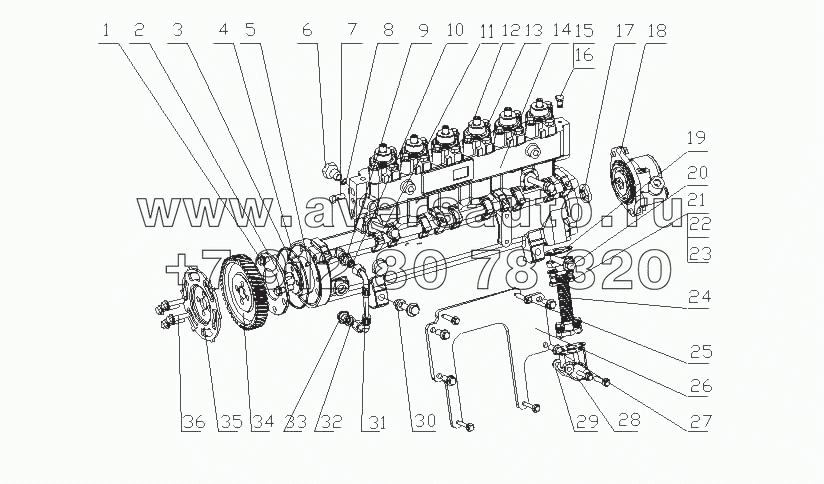 L3100-1111000 Топливный насос высокого давления в сборе