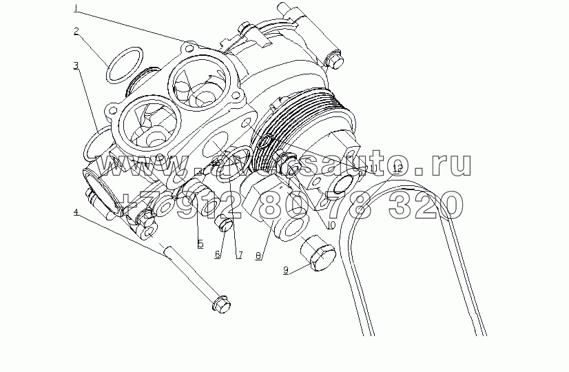 L36MA-1307000 Водный насос в сборе