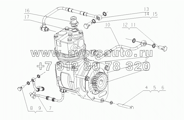 L36MA-3509000 Воздушный компрессор аэродинамического тормоза