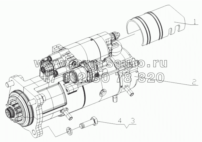 L3000-3708000 Стартер в сборе