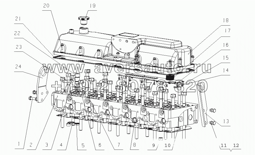 L3001-1003000 Головка цилиндров и ее крышка в сборе