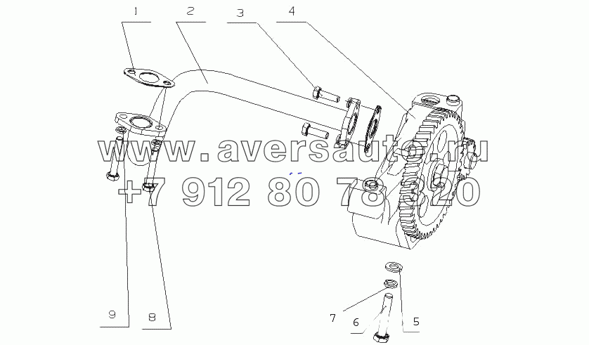 L30YA-1011000/02 Масляный насос в сборе