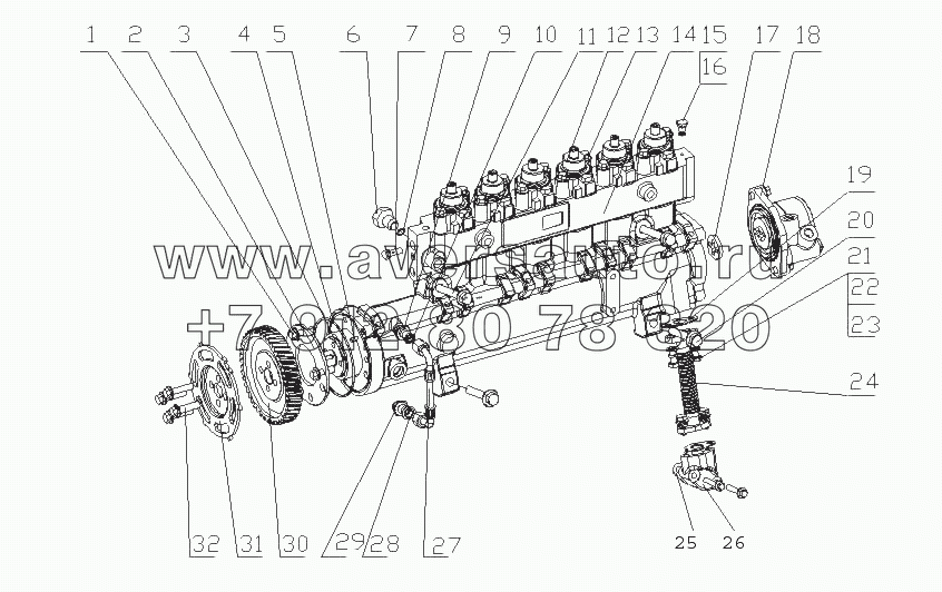 L360A-1111000/06 Топливный насос высокого давления в сборе