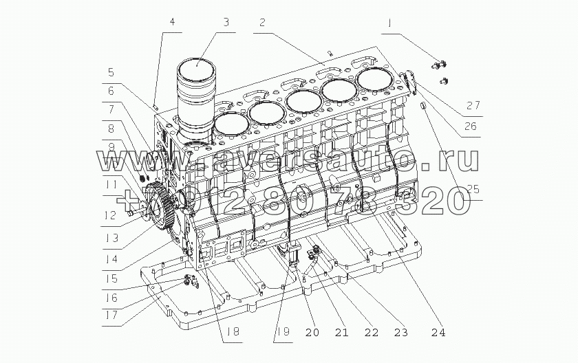 L37LA-1002000/11 Блок цилиндров в сборе