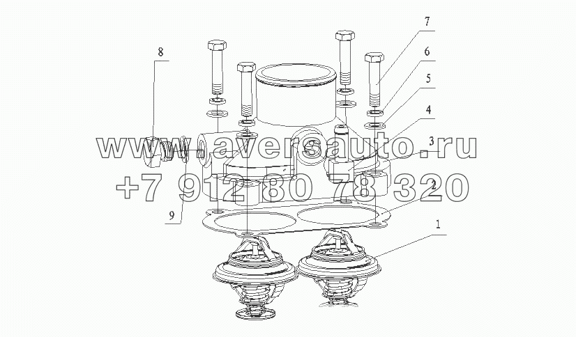 L470C-1306000/01 Термостат в сборе