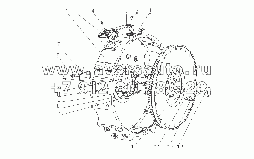 L37LA-1600000/07 Механизм отбора мощности в сборе