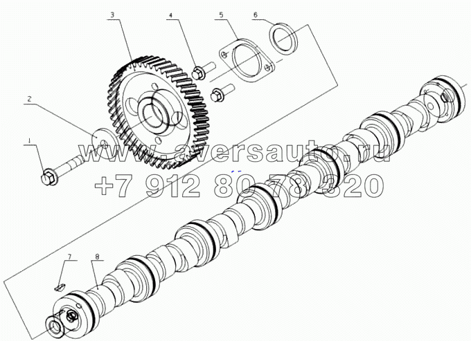 L3000-1006000A/05 Распределительный вал в сборе