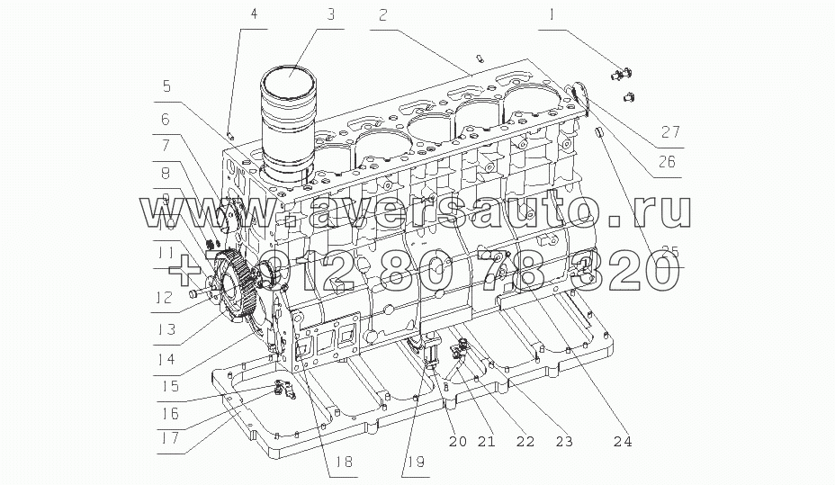 L470A-1002000/07 Блок цилиндров в сборе