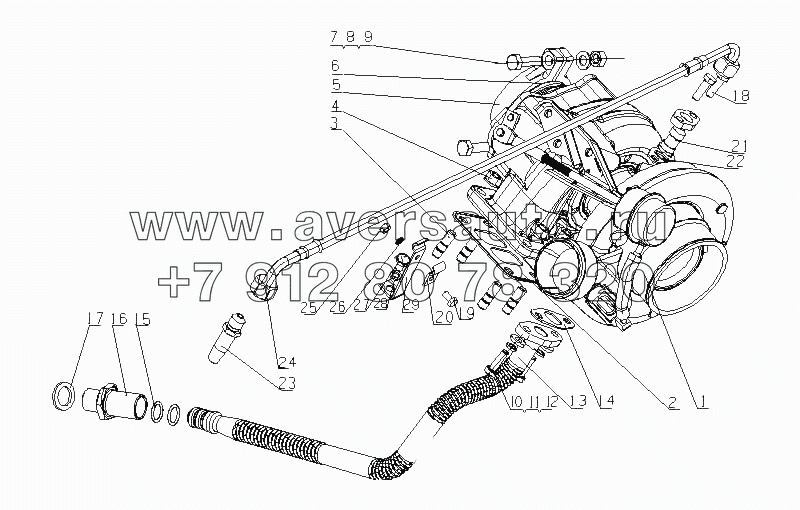 L47LA-1118000/01 Турбонагнетатель в сборе