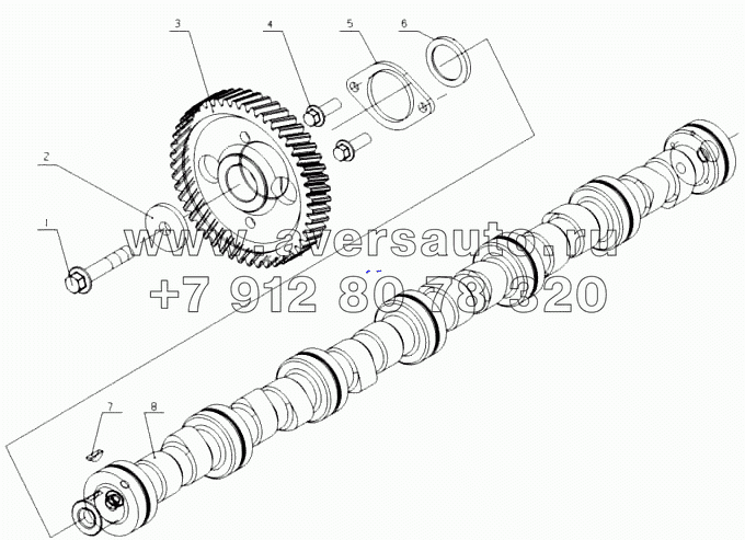 L3000-1006000A/05 Распределительный вал в сборе