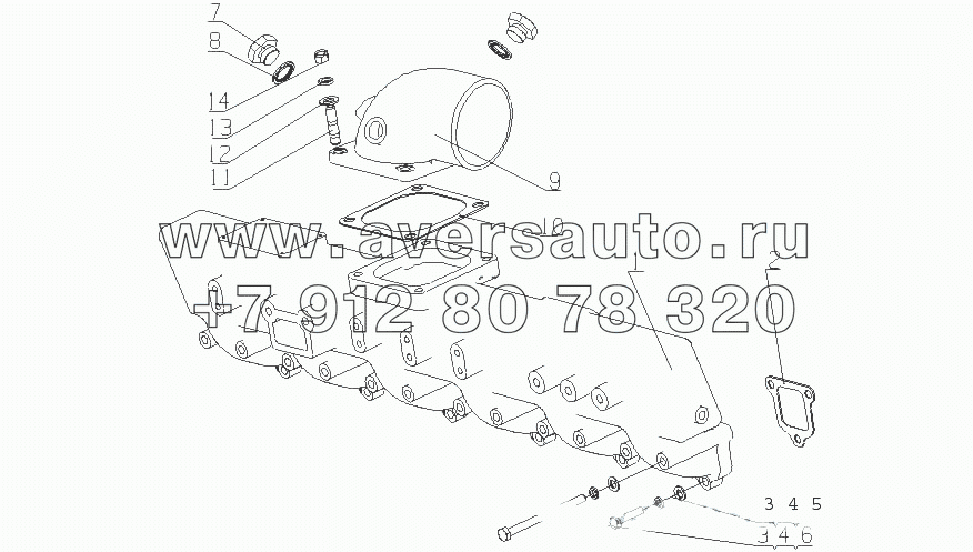 L30L2-1008100/04, L330A-1008500/02 Части всасывающего трубопровода и части соеденительного патрубка