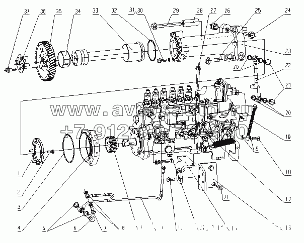 L3000-1111000 Топливный насос высокого давления в сборе