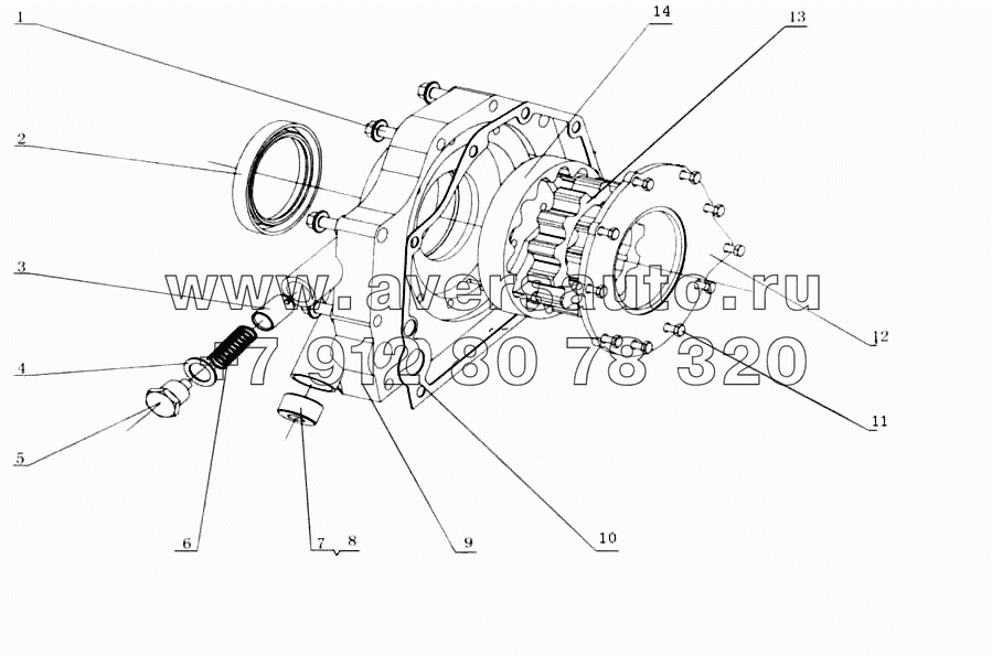 M3400-1011000 Масляный насос в сборе