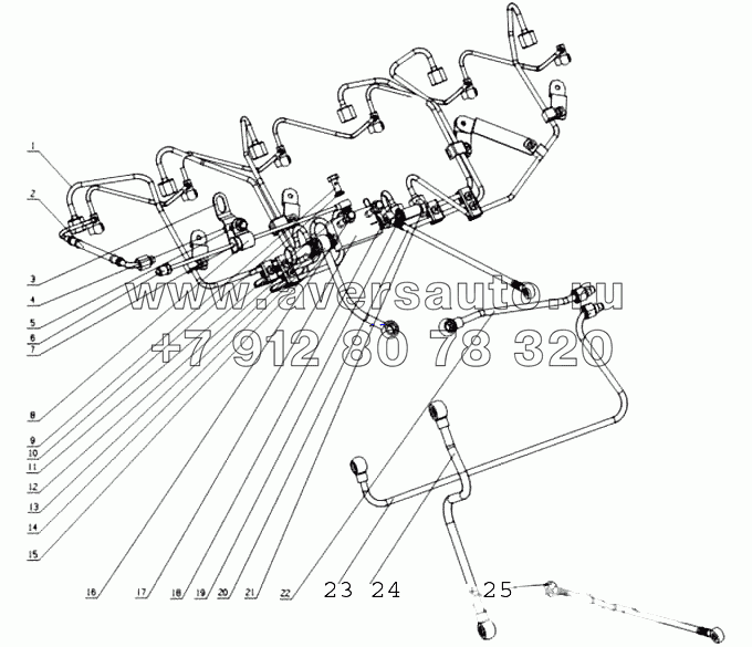 M3053-1104000 Система подачи топлива в сборе