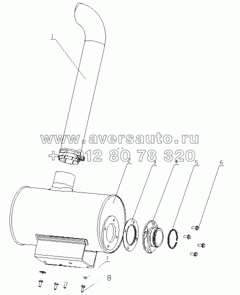 M3015-1201000 Глушитель